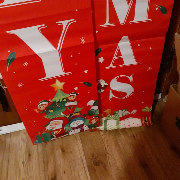 🎅 MERRY CHRISTMAS Banner Flag set indoor outdoor - Picture 6 of 9